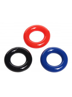 Trinity Vibes Rekbare cockring set - 3 stuks