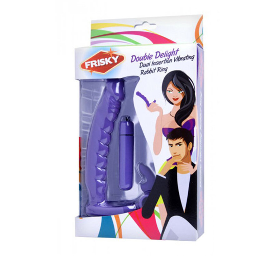 Double Delight Vibrerende Penisring Met Vibrator