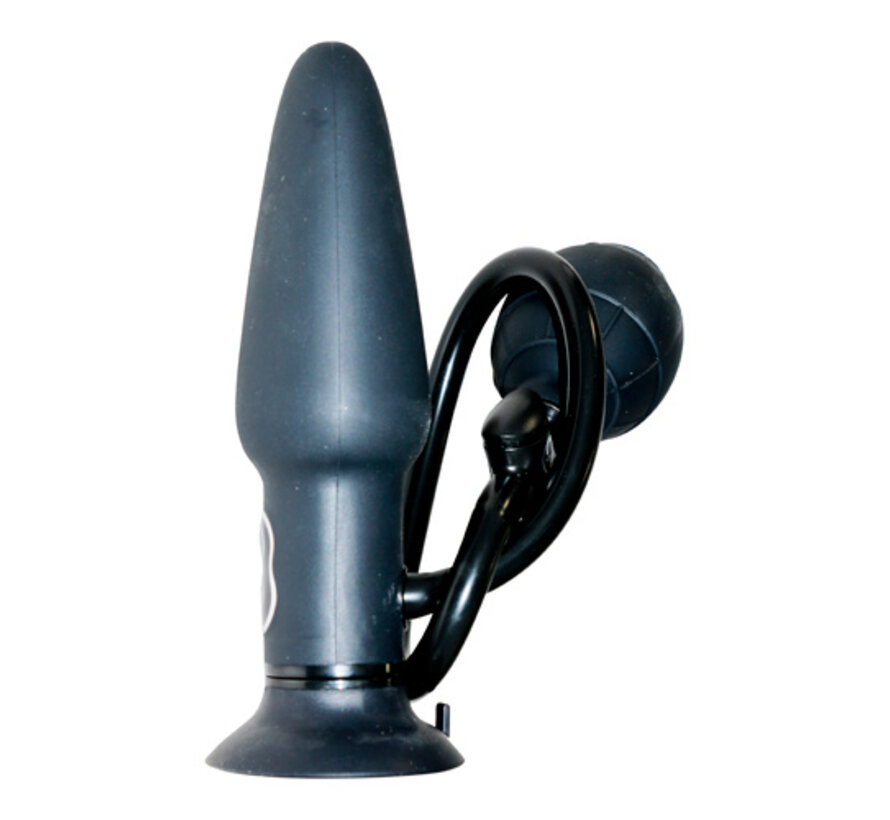 True Black Vibrating Anal Plug