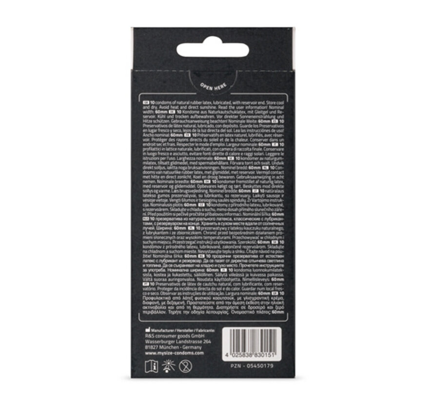 MY.SIZE Pro 60 mm Condooms - 10 stuks