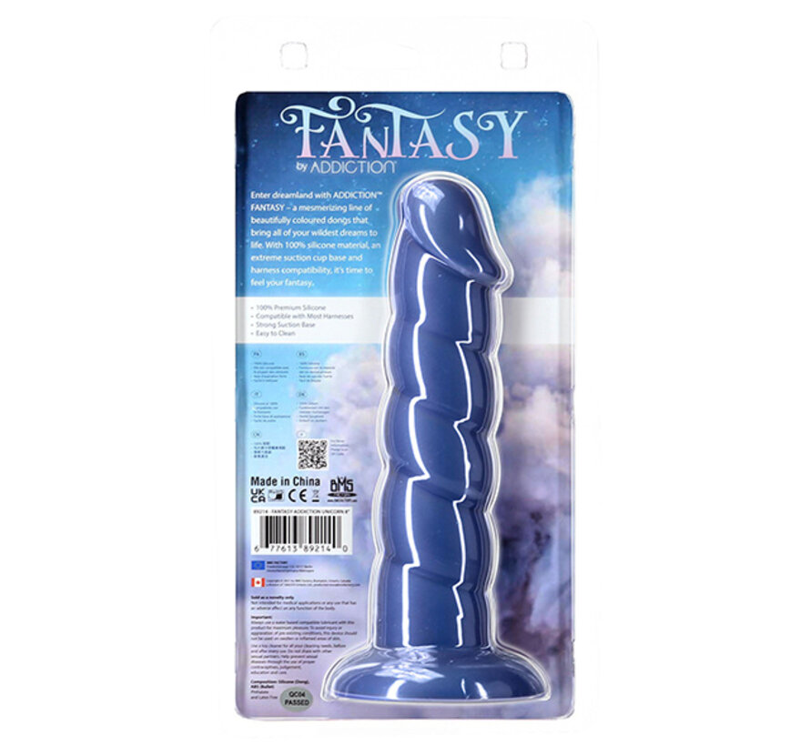 Addiction - Fantasy Addiction 20 cm Unicorn Blauw