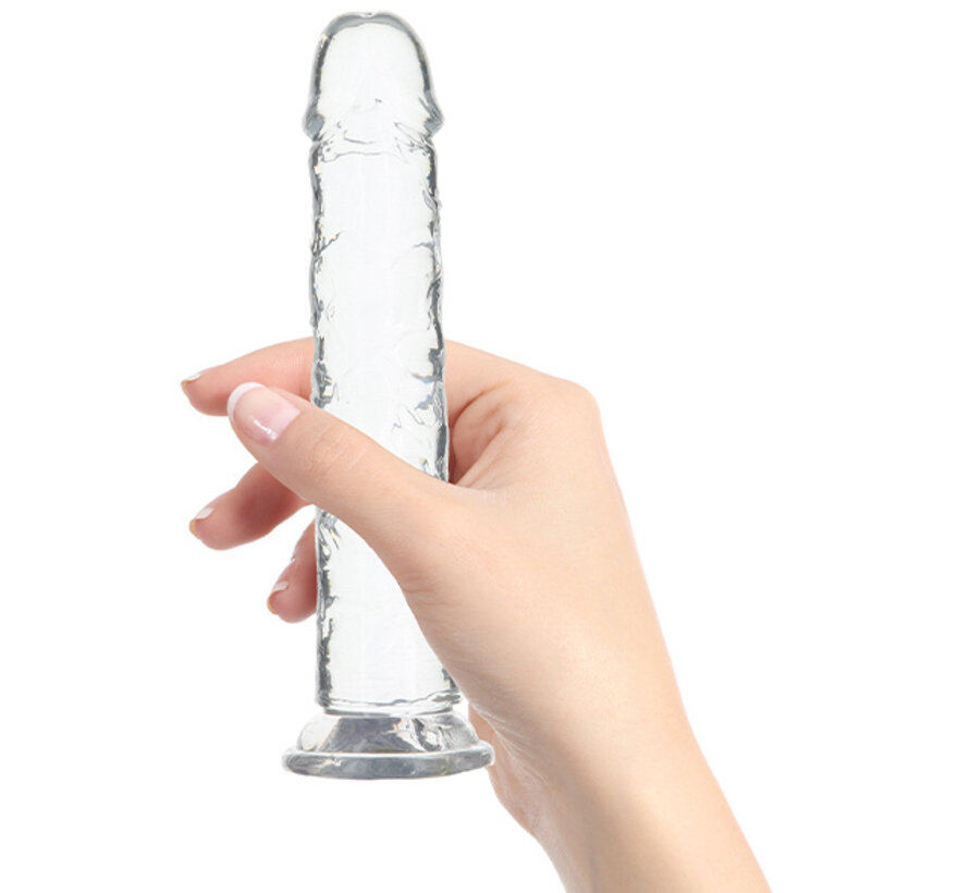 Addiction - Crystal Addiction 20 cm Vertical Clear TPE