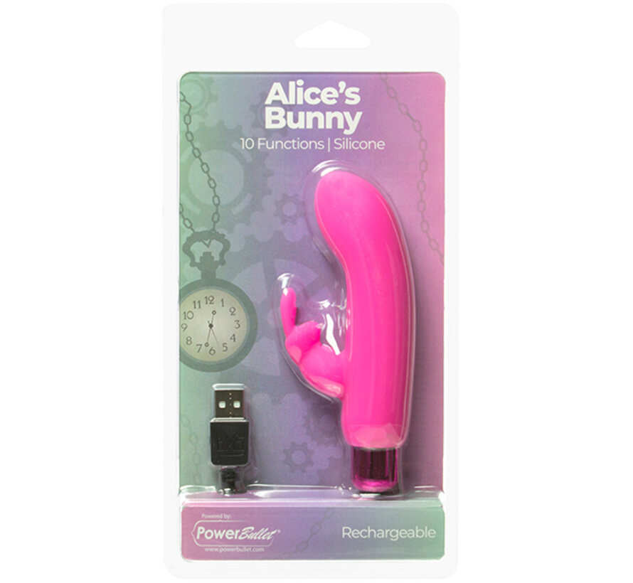 PowerBullet - Alice's Bunny Vibrator 10 Standen Roze