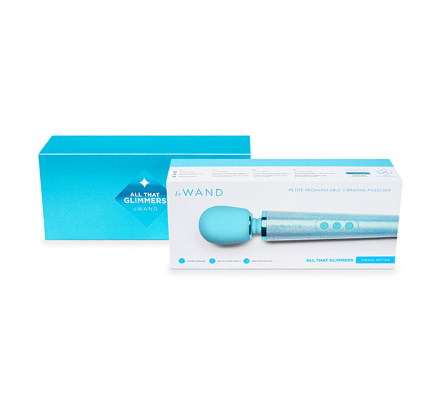 Le Wand - Petite All That Glimmers Oplaadbare Vibrerende Massager Blauw