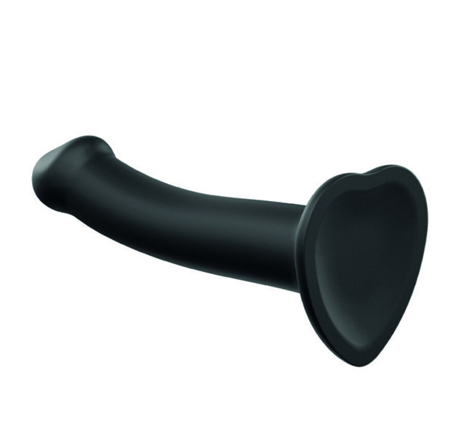 Strap-On-Me - Semi-Realistische Dual Density Buigzame Dildo Zwart S