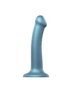 Strap-On-Me Strap-On-Me - Mono Density Dildo Metallic Shine Blauw M