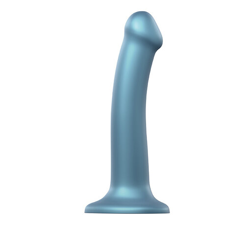 Strap-On-Me Strap-On-Me - Mono Density Dildo Metallic Shine Blauw M