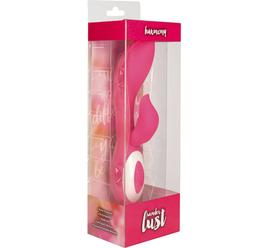 Wonderlust - Harmony Oplaadbare Dual Massager Roze