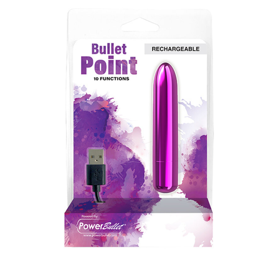 PowerBullet - Bullet Point Vibrator 10 Standen Paars