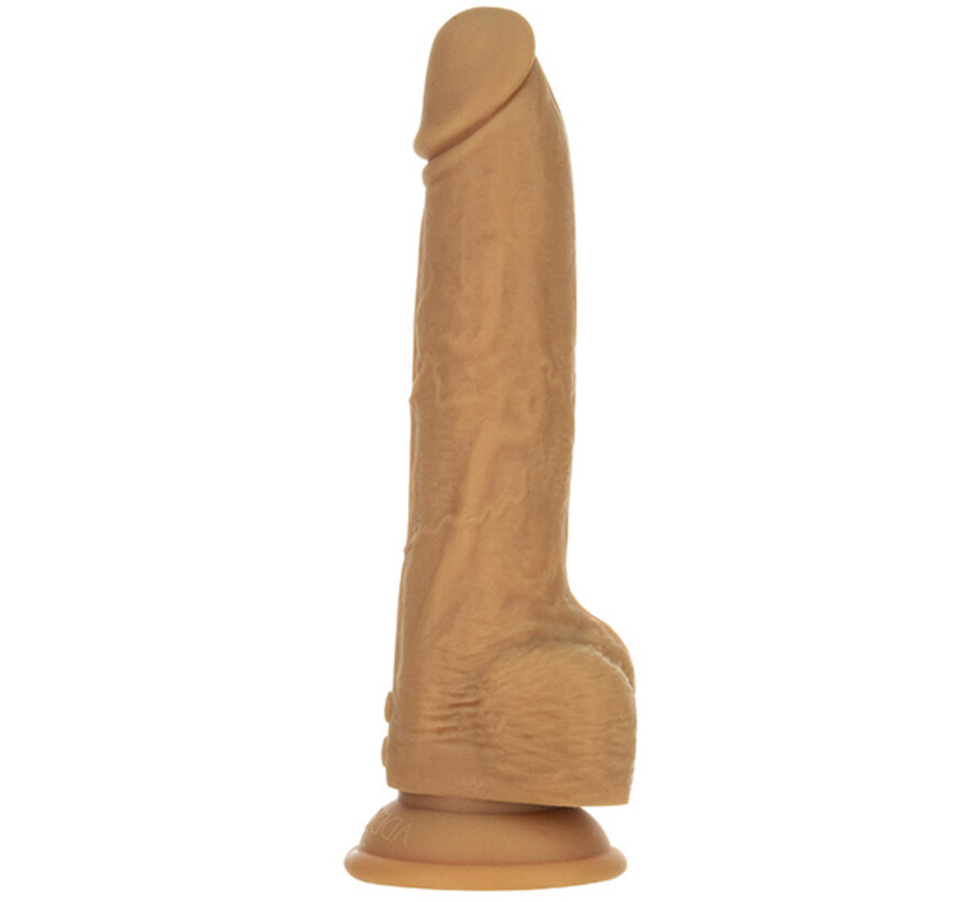 Naked Addiction - Thrusting Dong met Afstandsbediening 23 cm Caramel