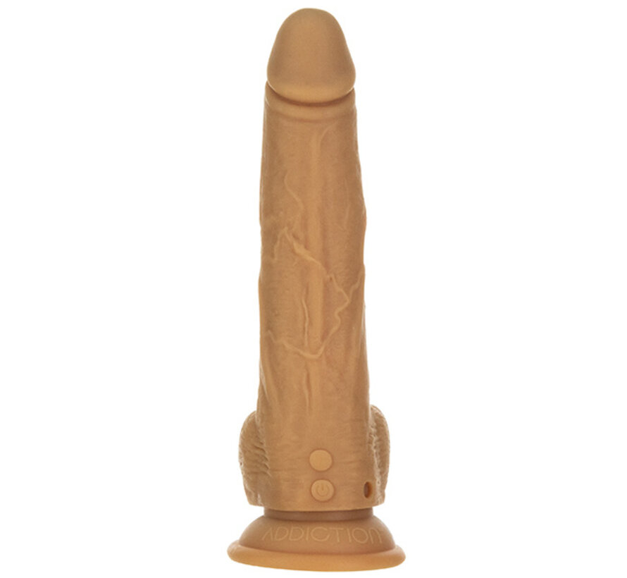 Naked Addiction - Thrusting Dong met Afstandsbediening 23 cm Caramel