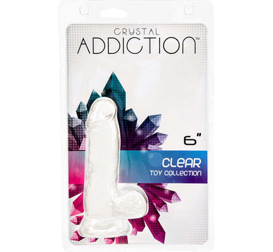 Addiction - Crystal Addiction Transparant Dong 15 cm