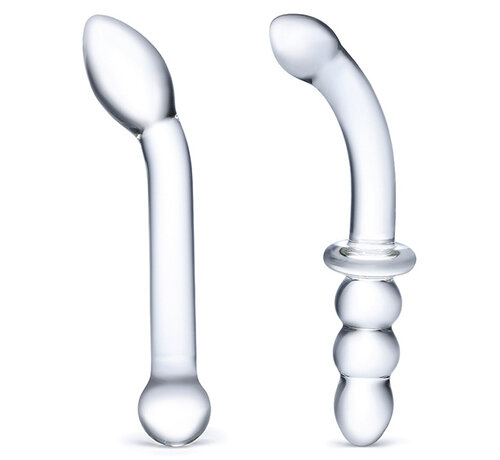 Glas Glas - G-Spot Pleasure Glass Dildo Set 2 st.