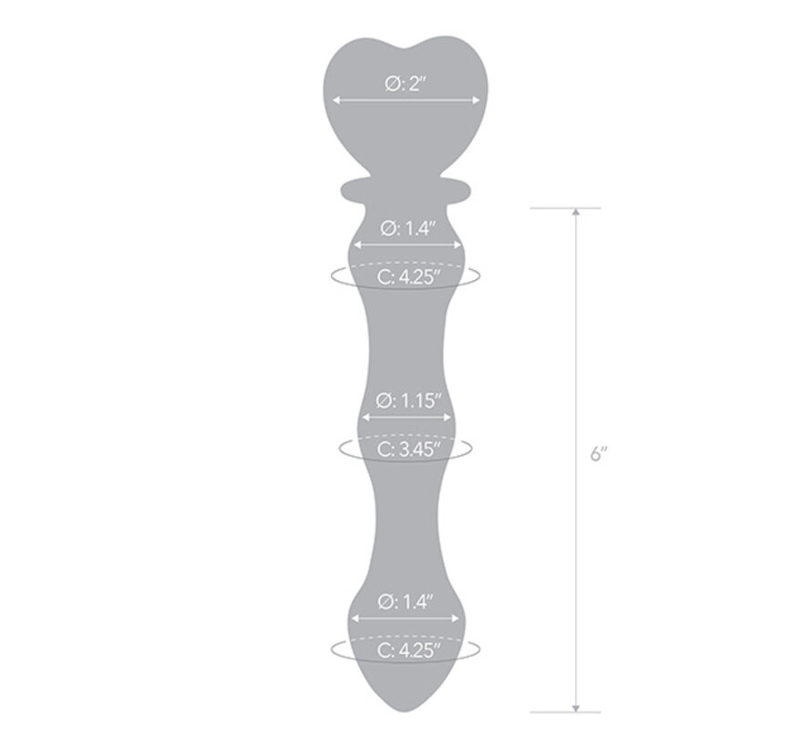 Glas - Sweetheart Glass Dildo