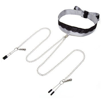 Fifty Shades of Grey Fifty Shades of Grey - Play Nice Satijn & Kant Ketting & Tepelklemmen