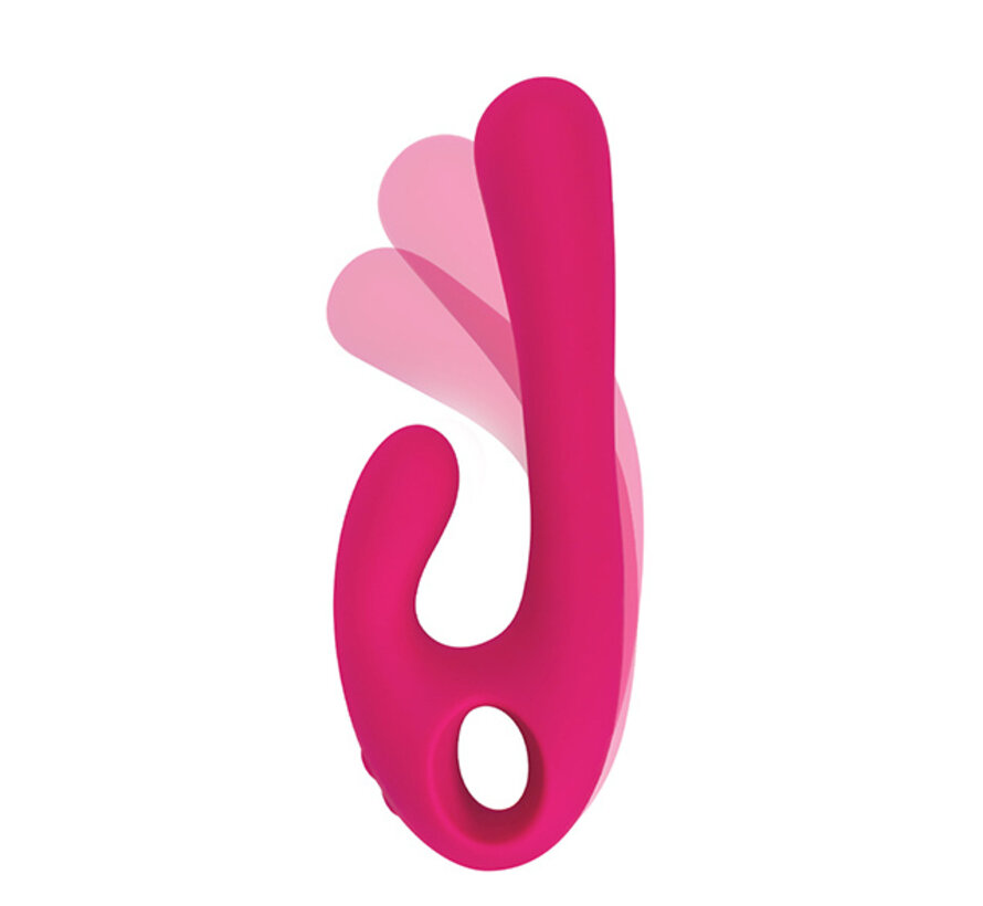 Nomi Tang - Flex Bi Bendable Dual Stimulation Vibrator Roze