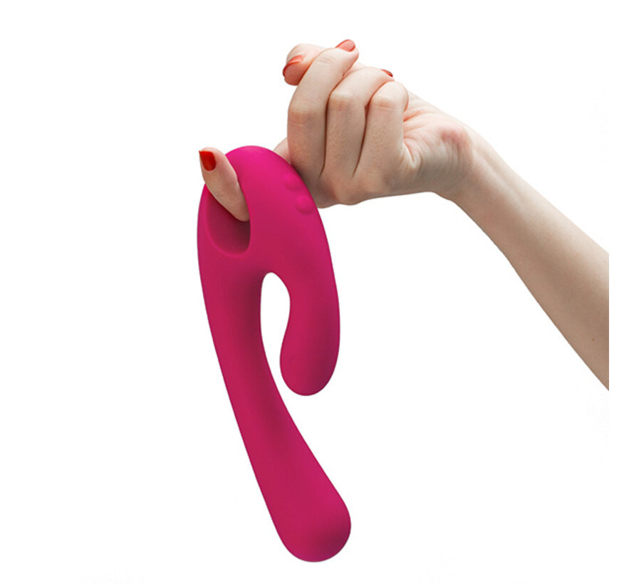 Nomi Tang - Flex Bi Bendable Dual Stimulation Vibrator Roze