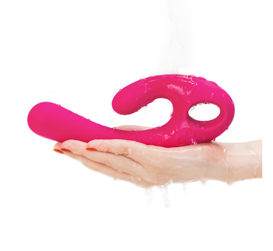 Nomi Tang - Flex Bi Bendable Dual Stimulation Vibrator Roze