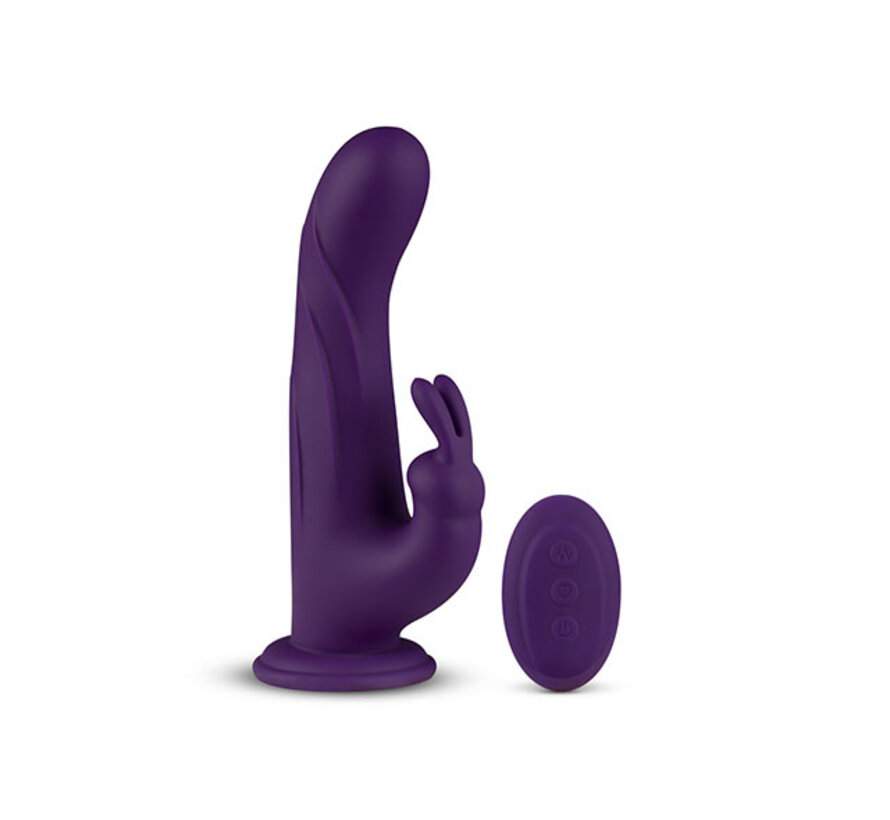 FeelzToys - Whirl-Pulse Roterende Rabbit Vibrator & Afstandsbediening Paars