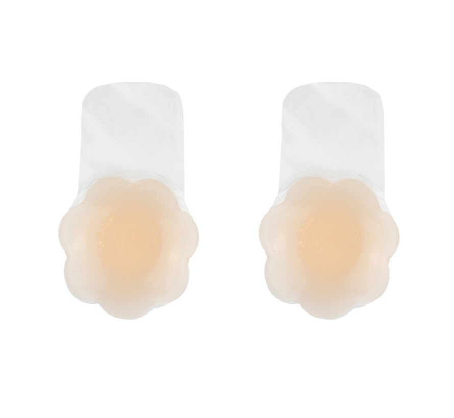 Bye Bra - Siliconen Pull-Ups Lichte Huidskleur XL