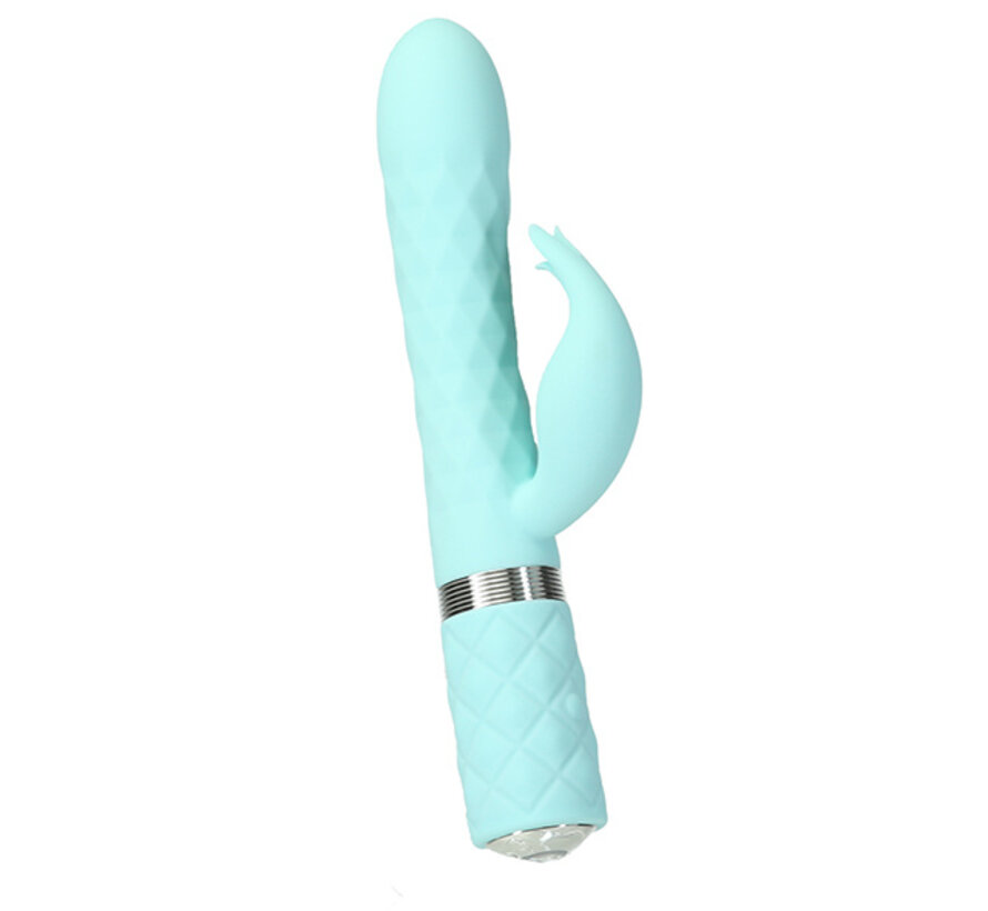 Pillow Talk - Lively Rabbit Vibrator Blauwgroen