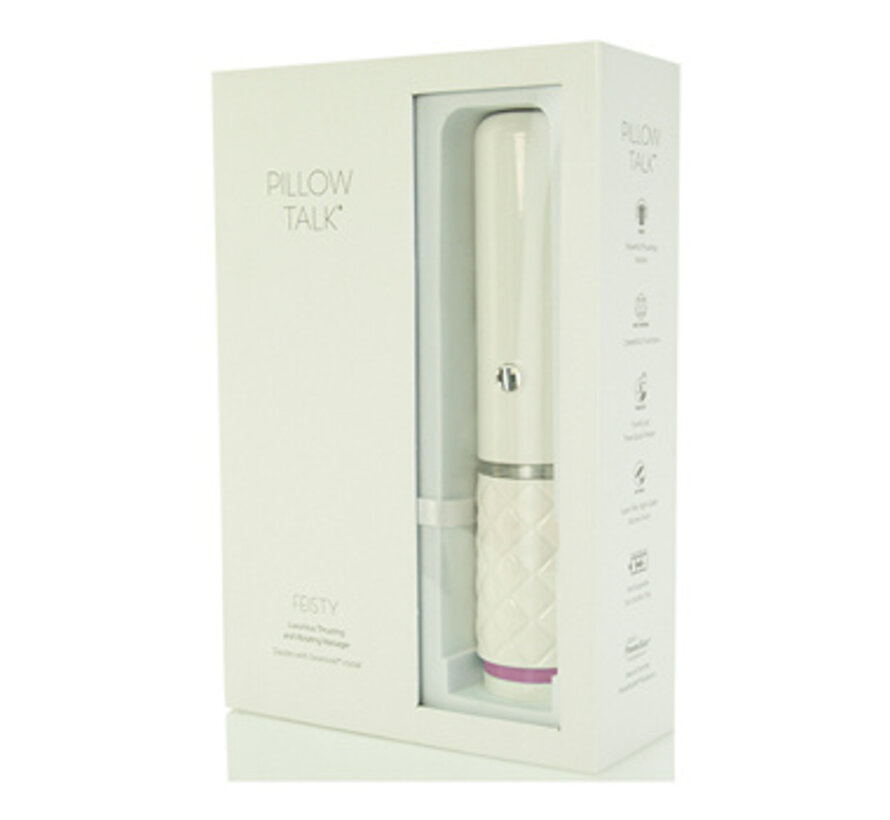 Pillow Talk - Feisty Thrusting Vibrator Roze