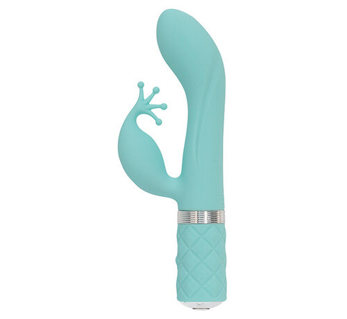 Pillow Talk Pillow Talk - Kinky Rabbit & G-Spot Vibrator Blauwgroen