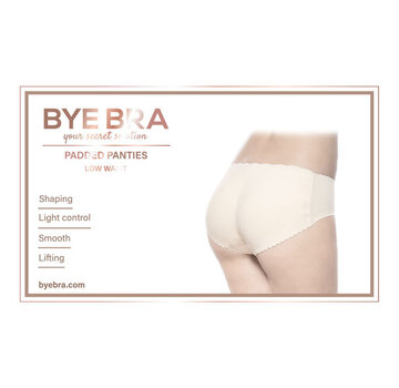 Bye Bra Bye Bra - Slip met Vulling Lage Taille Beige S