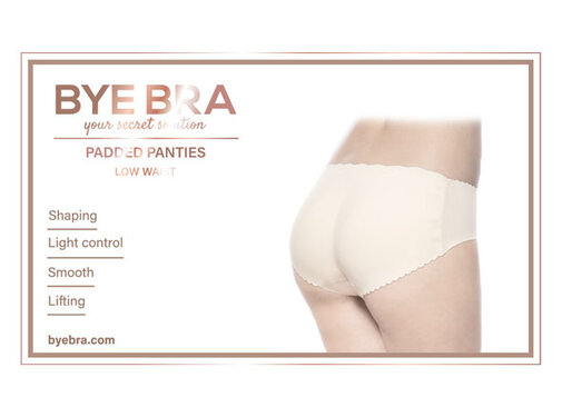 Bye Bra Bye Bra - Slip met Vulling Lage Taille Beige S