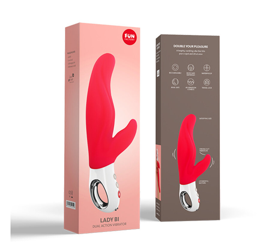 Fun Factory - Lady Bi Dual Vibrator Rood