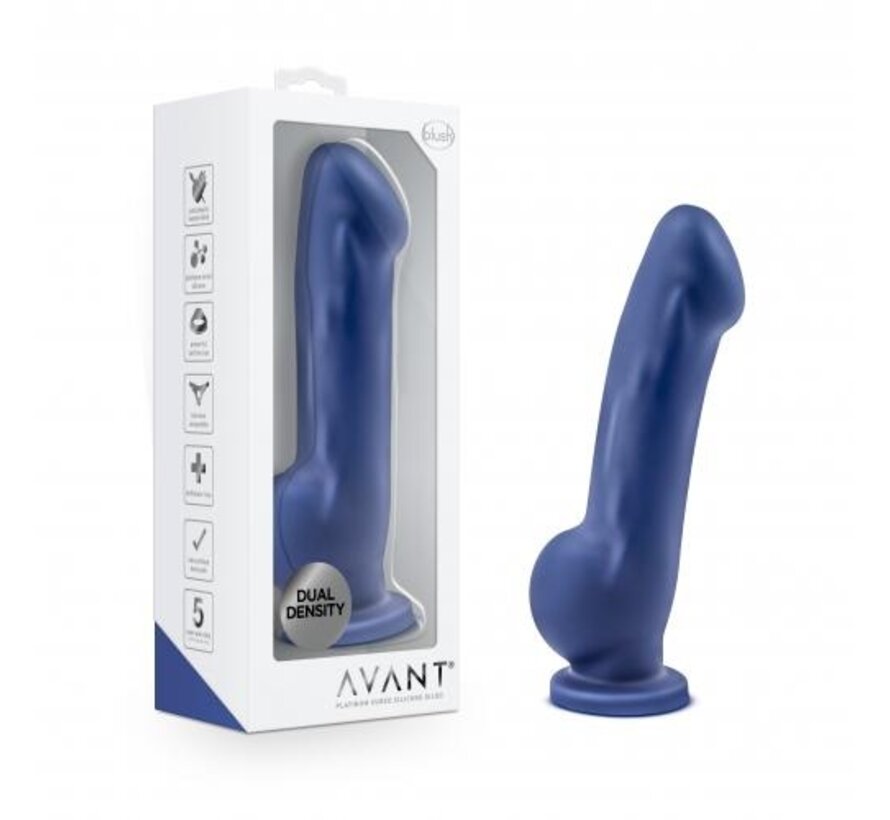 Avant - Ergo Siliconen Dildo Met Zuignap - Blauw