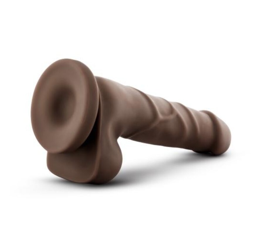 Dr. Skin - Realistische Dildo Met Zuignap 20 cm - Chocolate