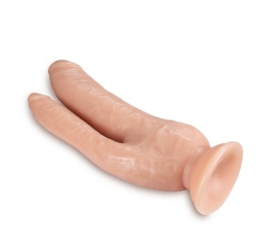 Dr. Skin - Dubbele Dildo 21 cm - Vanilla