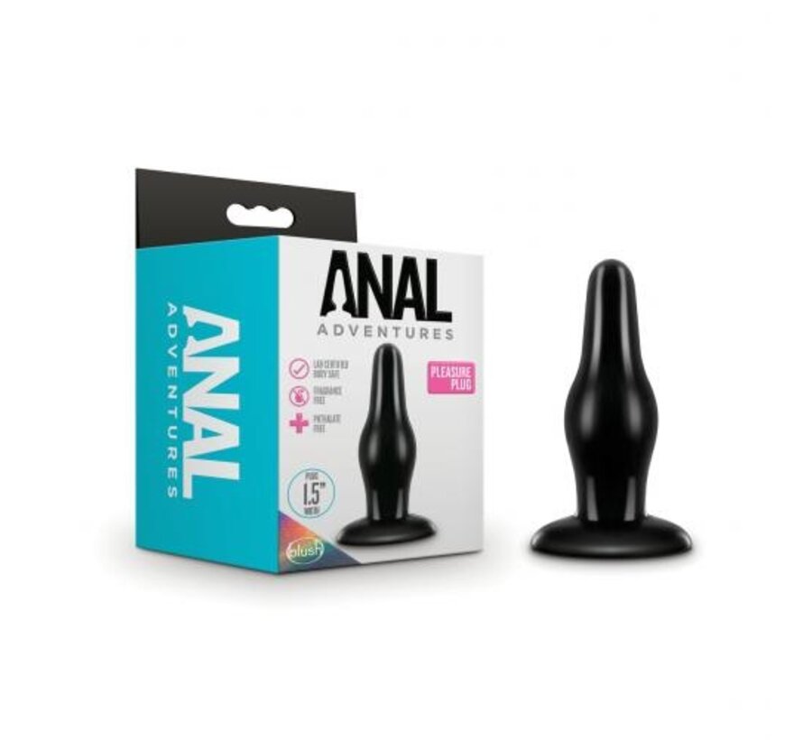 Anal Adventures - Pleasure Anaal Plug - Zwart
