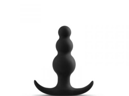 Anal Adventures Anal Adventures Platinum - Beaded Anaal Plug - Zwart