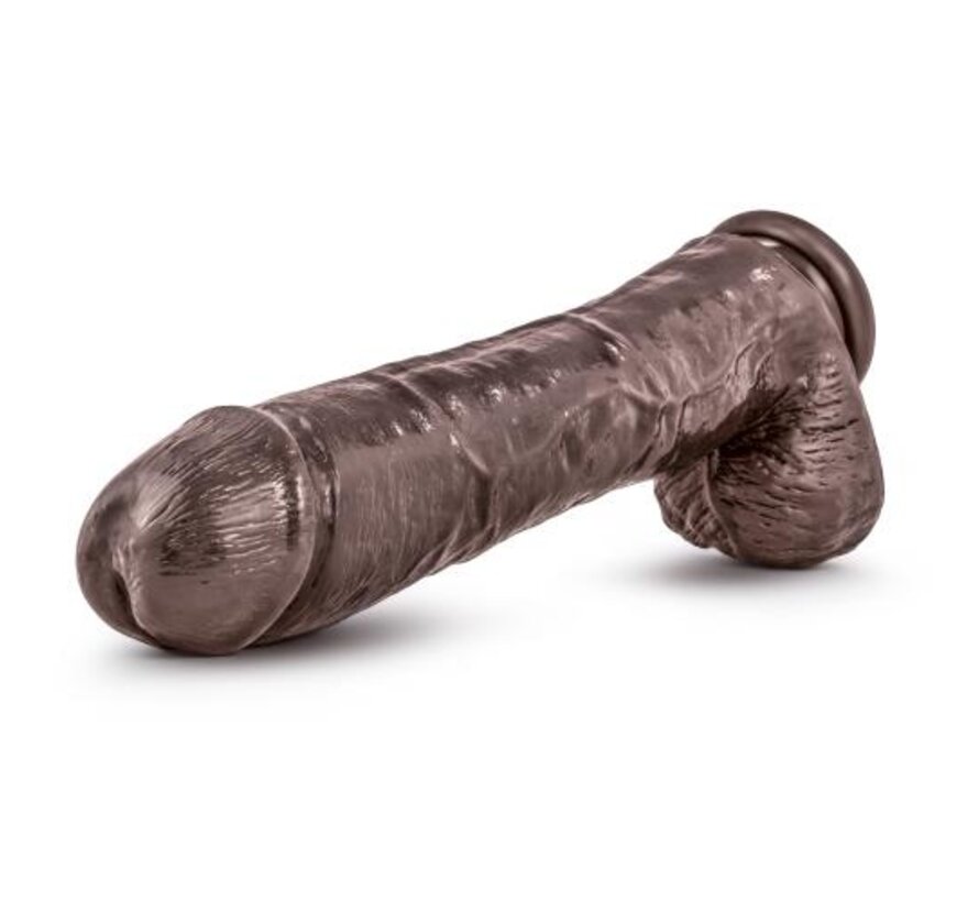 Dr. Skin - Mr. Savage Dildo Met Zuignap 29 cm - Chocolate