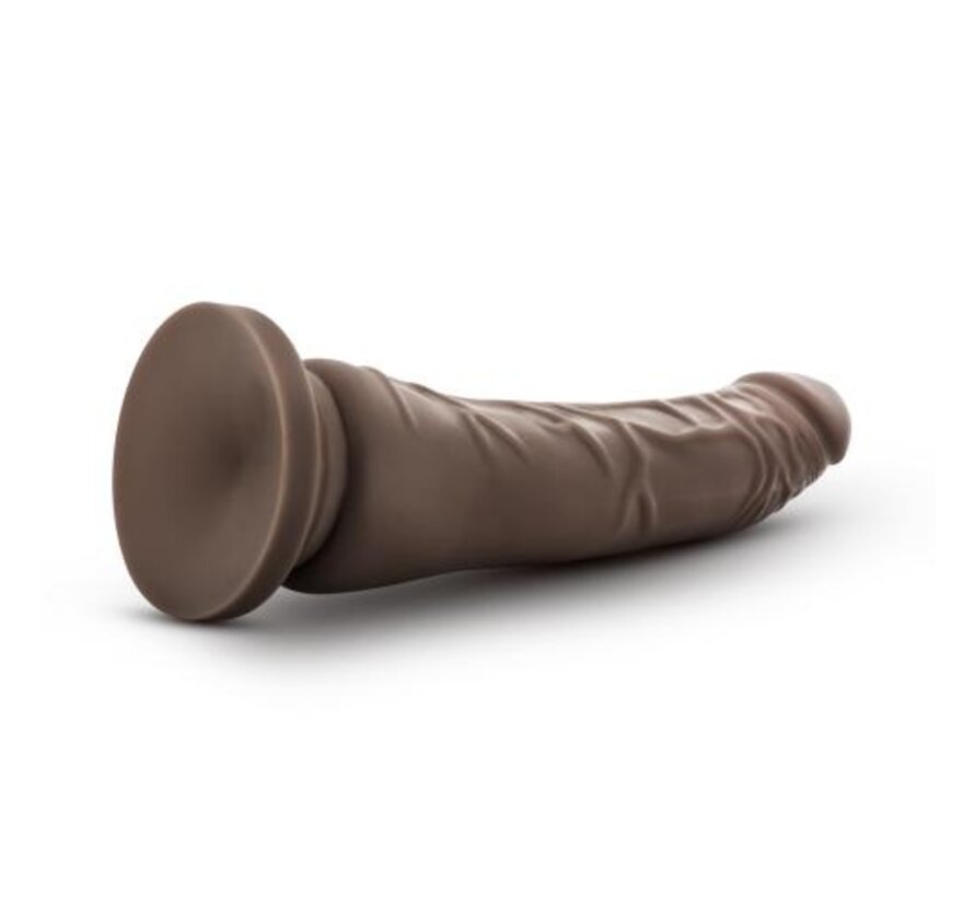 Dr. Skin - Realistische Dildo Met Zuignap 21 cm - Chocolate