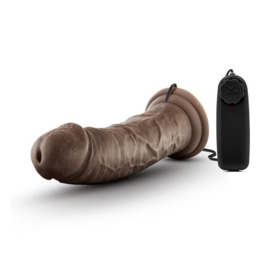 Dr. Skin - Dr. Joe Vibrator Met Zuignap 20 cm - Chocolate