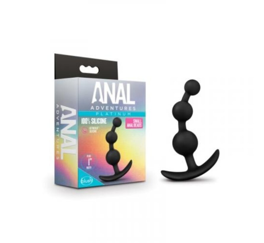 Anal Adventures Platinum - Anaal Plug Met Kralen - Small