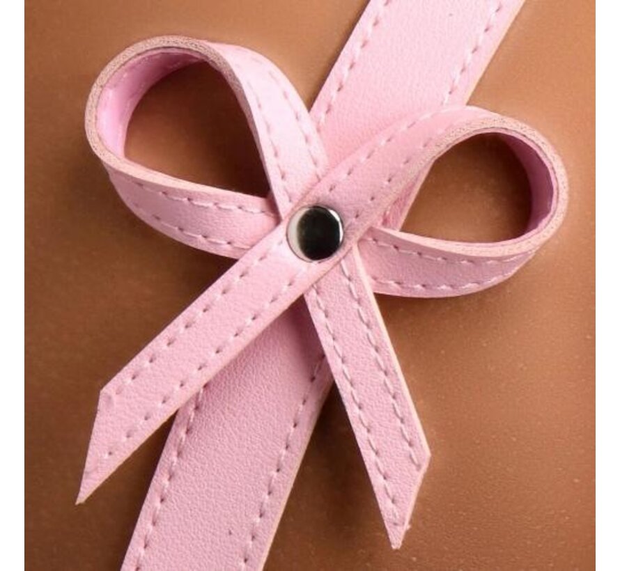 Bondageharnas met strikken M/L - Roze