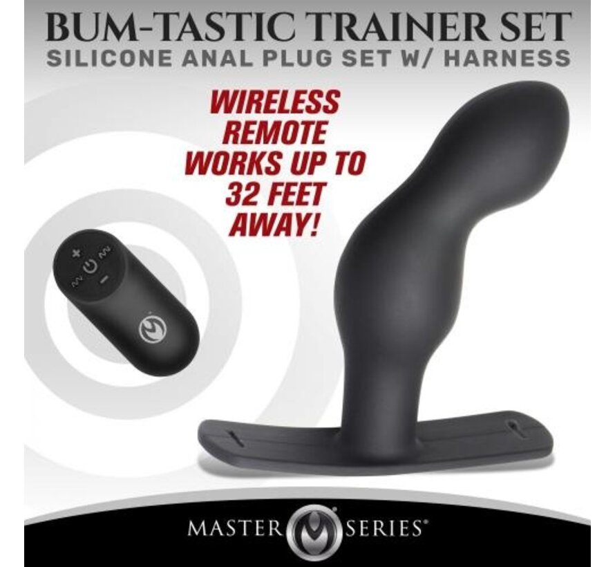 P-Spot Plugger Anaalplug met Harnas & Afstandsbediening