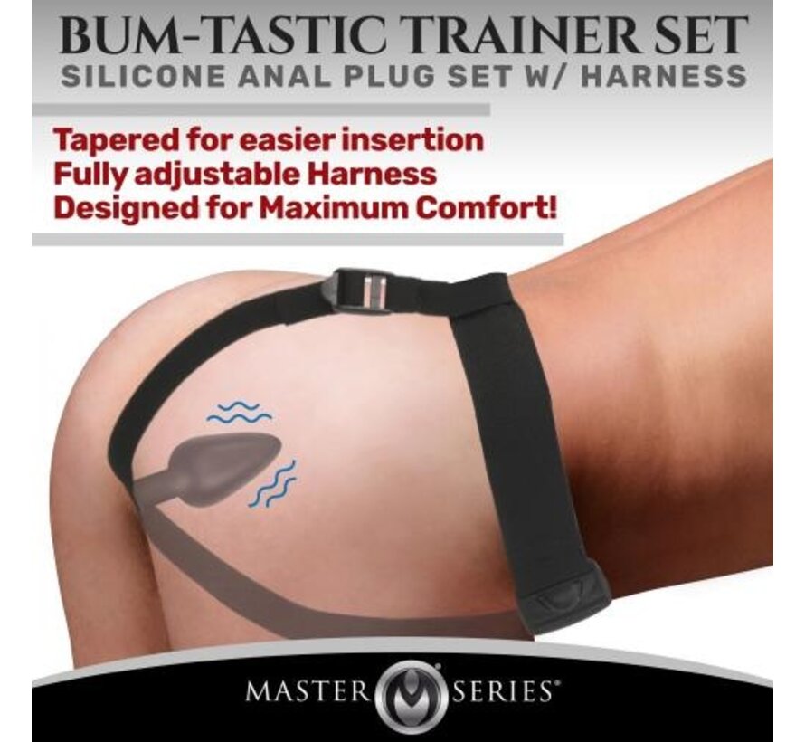 Bum-Tastic Vibrerende Anaal Plug met Harnas & Afstandsbediening