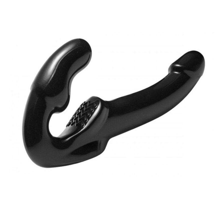 Strapless Voorbind Dildo - Zwart