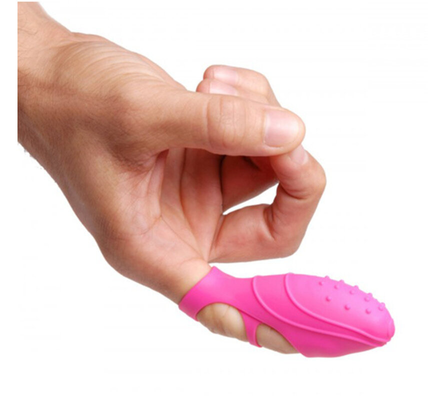 Siliconen G-Spot Vinger Vibrator - Roze