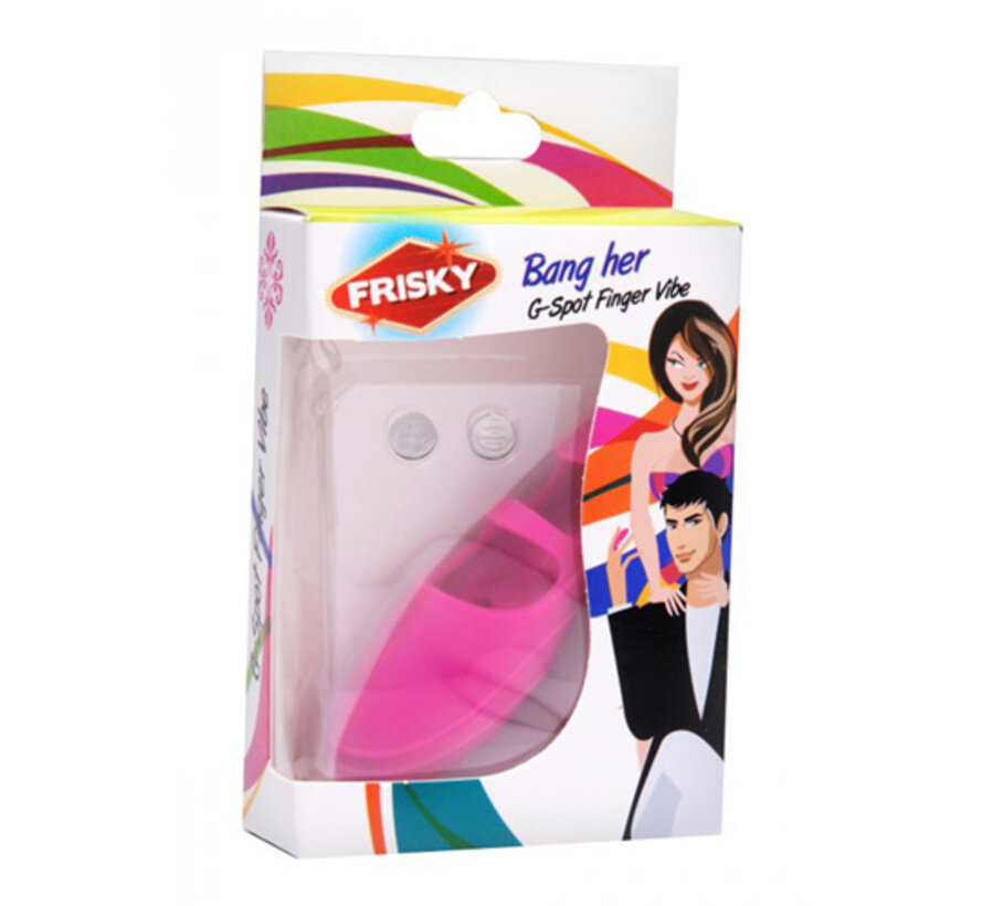 Siliconen G-Spot Vinger Vibrator - Roze