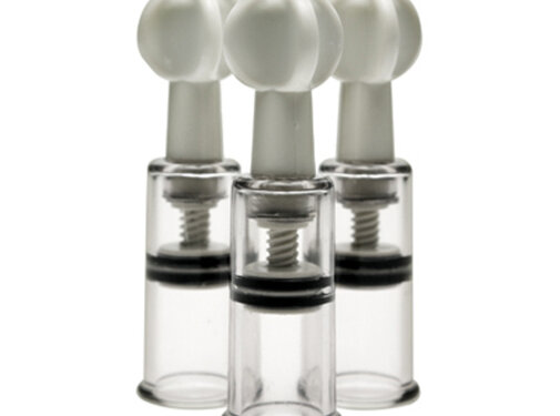 Master Series Max Twist Tepels & Clitoris Pompjes - 3 stuks