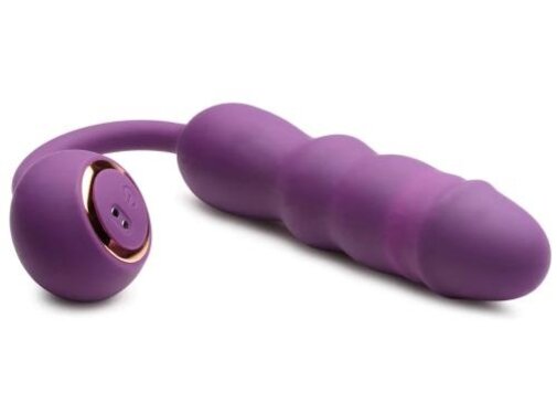 Thru Thumper Stotende Siliconen Vibrator met Afstandsbediening