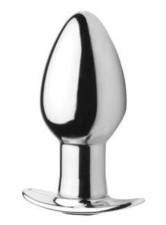 Master Series Chrome Blast Oplaadbare Buttplug Met Afstandsbediening - Groot