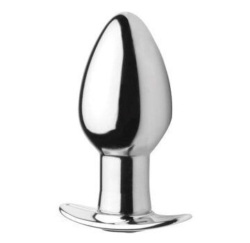 Master Series Chrome Blast Oplaadbare Buttplug Met Afstandsbediening - Groot