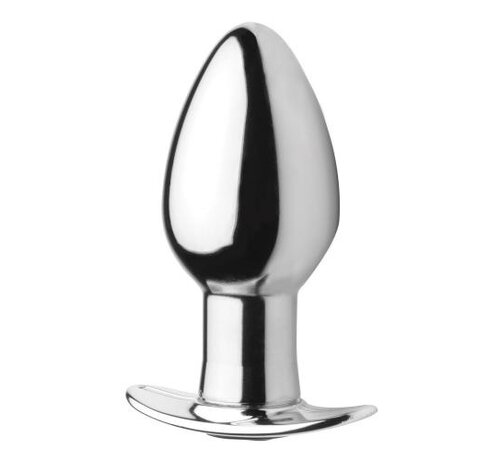 Master Series Chrome Blast Oplaadbare Buttplug Met Afstandsbediening - Groot